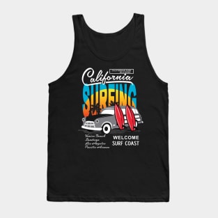 California Surfing Design Tank Top